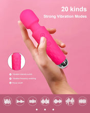 Load image into Gallery viewer, Flexible massage tip wand vibrator with 360-degree head for precise stimulation on sensitive areas