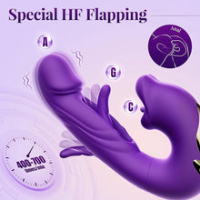 Load image into Gallery viewer, MM Infinity Love 3-in-1 Vibrator – Triple Stimulation with 7 Slap Modes, 7 Vibration Settings & 5 Tongue Licks – Waterproof, Rechargeable Clitoral & G-Spot Stimulator for Women & Couples