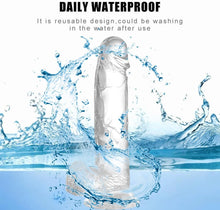 Load image into Gallery viewer, Realistic dildo, transparent dildo for couples, adult toy with suction cup, hands-free dildo, body-safe TPE sex toy, G-spot dildo, anal toy for beginners, waterproof adult toy, discreet adult gift, premium sex toy, MM Infinity Love.