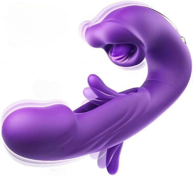 MM Infinity Love 3-in-1 Vibrator showcasing triple stimulation features