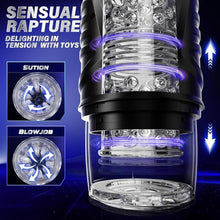 Cargar imagen en el visor de la galería, Demo use of MM Infinity Love Automatic Male Masturbator showing hands-free function
