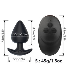 Load image into Gallery viewer, Wireless Remote Silicone Vibrating Thrusting Butt Anal Plug Vibrator Sex Toys
