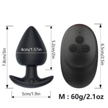 Load image into Gallery viewer, Wireless Remote Silicone Vibrating Thrusting Butt Anal Plug Vibrator Sex Toys
