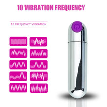 Load image into Gallery viewer, Powerful Mini Bullet Vibrator For Beginners, Waterproof 10 Speeds  Clitoral Stimulation Adult Sex Toys
