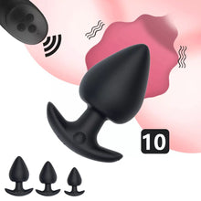 Load image into Gallery viewer, Wireless Remote Silicone Vibrating Thrusting Butt Anal Plug Vibrator Sex Toys
