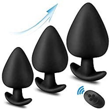 Load image into Gallery viewer, Wireless Remote Silicone Vibrating Thrusting Butt Anal Plug Vibrator Sex Toys
