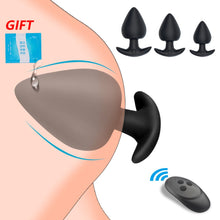 Load image into Gallery viewer, Wireless Remote Silicone Vibrating Thrusting Butt Anal Plug Vibrator Sex Toys
