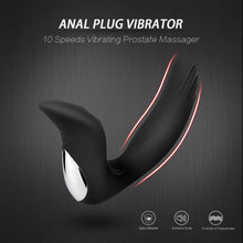 Load image into Gallery viewer, Anal Plug  Vibrator Prostate Massager Dildo 10 Speed Wireless Remote Control
