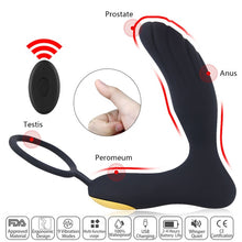 Load image into Gallery viewer, Anal Plug  Vibrator Prostate Massager Dildo 10 Speed Wireless Remote Control
