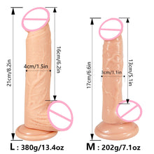 Load image into Gallery viewer, Strap-on Dildo Penis Sex Toys Realistic Strap on Dong Suction Cup Female No Vibrate
