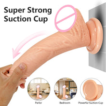 Load image into Gallery viewer, Strap-on Dildo Penis Sex Toys Realistic Strap on Dong Suction Cup Female No Vibrate
