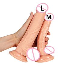 Load image into Gallery viewer, Strap-on Dildo Penis Sex Toys Realistic Strap on Dong Suction Cup Female No Vibrate
