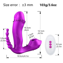 Load image into Gallery viewer, 3 IN 1 Sucking Vibrator 7 Mode Vibrating Sucker Anal Vagina Clitoris Stimulator
