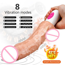 Load image into Gallery viewer, Realistic Dildo Vibrator Clitoral stimulation Vagina Massage Heating Sex Toy USB Chargin
