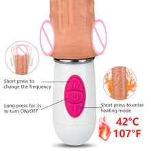 Load image into Gallery viewer, Realistic Dildo Vibrator Clitoral stimulation Vagina Massage Heating Sex Toy USB Chargin
