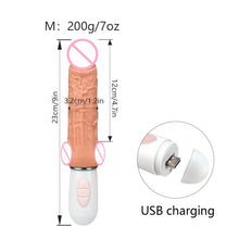 Load image into Gallery viewer, Realistic Dildo Vibrator Clitoral stimulation Vagina Massage Heating Sex Toy USB Chargin
