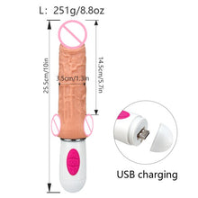 Load image into Gallery viewer, Realistic Dildo Vibrator Clitoral stimulation Vagina Massage Heating Sex Toy USB Chargin
