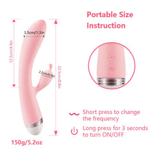 Load image into Gallery viewer, G Spot Rabbit Dildo Vibrator Dual Vibration Sex Toys for Women Female Masturbator
