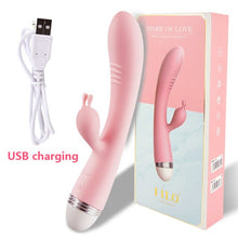 Load image into Gallery viewer, G Spot Rabbit Dildo Vibrator Dual Vibration Sex Toys for Women Female Masturbator
