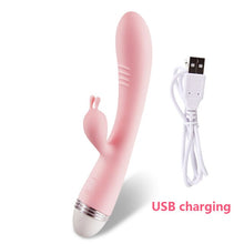 Load image into Gallery viewer, G Spot Rabbit Dildo Vibrator Dual Vibration Sex Toys for Women Female Masturbator
