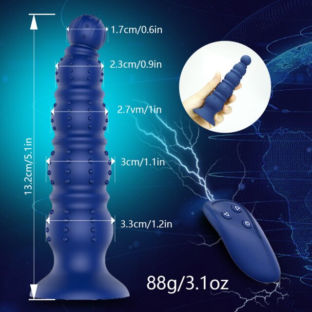 Anal Plug Beads Vibrator Butt Plugs Prostate Massage Vibration Sex Toys For Gay