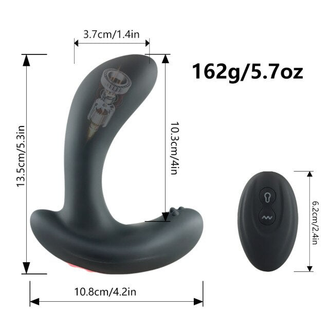 Prostate Massager Butt Plug Anal Vibrator Male Adult Sex Toy