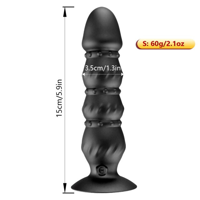 10 Speed Prostate Massager Anal Bead Butt Plug Stimulator  Anal Vibrator Sex Toy