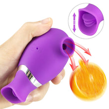 Load image into Gallery viewer, Vibrating Sucker &amp; Licking Rose Sex Toy Women Clitoral Massager G-Spot Vibrator
