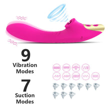 Load image into Gallery viewer, Clitoral Sucking Vibrator 2in1 Female Women  9 Kinds Vibrating Dildo Sex Toys
