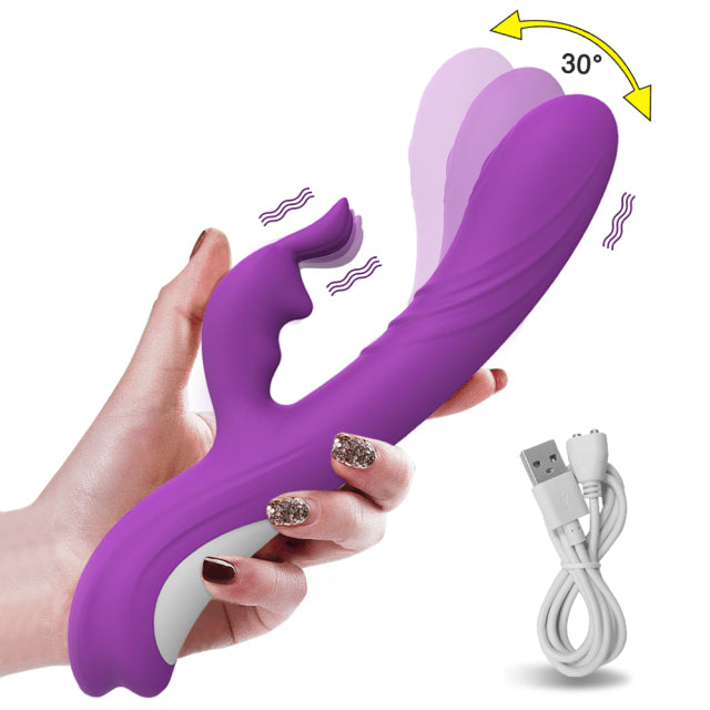 Finger Wiggling Rabbit Vibrators Female Powerful G Spot Clitoris Stimulator sex Toy