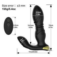 Load image into Gallery viewer, Anal Plug Vibrator Thrusting Prostate Massager Dildo Male Vagina Massager Stimulator Butt Plug Sex Toys
