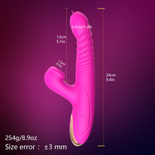 Load image into Gallery viewer, Dildo Vibrator G Spot Vagina Massager Heating Telescopic  Clit Stimulator
